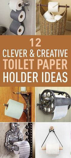 One of the important accessories that you should consider in your bathroom is the toilet paper holder. It could add a touch of style and brighten your dull bathroom. Selecting a unique and eye-catchy holder could make a huge difference to your bathroom. Here are 12 clever and creative toilet paper holder ideas which will inspire you to have your own unique toilet paper holder.  One of the important accessories that you should consider in your bathroom is the toilet paper holder. It could add a t Bear Toilet Paper Holder, Toilet Paper Holder Ideas, Unique Toilet Paper Holder, Space Saving Toilet, Diy Toilet Paper Holder, Cozy Cottage Kitchen, Toilet Paper Holder Wall, Tissue Paper Holder, Bathroom Toilet Paper Holders