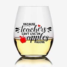 Teacher Birthday Gifts Wine Glass Display, Christmas Thank You Gifts, Teacher Wine Glass, Degree Gift, Wine Teacher, Teacher Birthday Gifts, Teacher Birthday, Personalized Wine Glass, Christmas Thank You