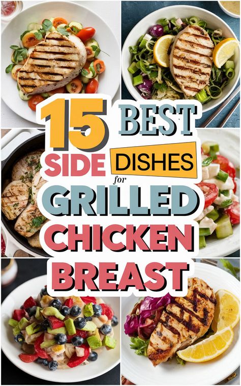 🔥🍗 Elevate your grilled chicken game with these delicious side dish ideas! #grilledchicken #sidedishes #yum Sides For Grilled Chicken, Grilled Chicken Side Dishes, Grilled Chicken Sides, Side Dish Ideas, Sides For Chicken, Chicken Games, Grilled Chicken Breast, Side Dishes For Chicken, Dish Ideas