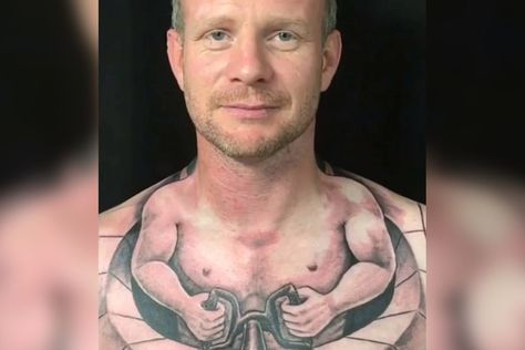 Don’t Laugh: 30 Most Hilarious Tattoo Fails You'll See Today Tatoo Fail, Back To The Future Tattoo, Tattoos Gone Wrong, Terrible Tattoos, Puzzle Tattoos, No Regrets Tattoo, Optical Illusion Tattoo, Neck Tattoo For Guys, Tattoo Fails