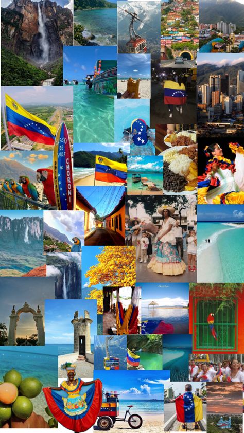 Isabel Core, Colombia Flag Aesthetic, Venezuela Aesthetic, Venezuelan Culture, Venezuela Culture Art, Venezuela Wallpaper, Venezuela Culture, Memory Collage, Diy Holiday Cards