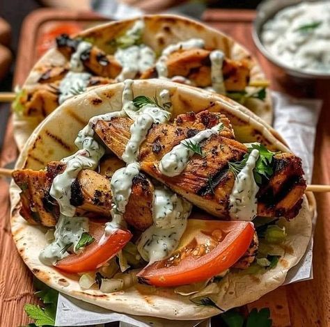 RecipeTin | Mediterranean Chicken Gyros with Creamy Feta Tzatziki 🥙🍗 | Facebook Chicken Gyros, Mediterranean Chicken, Recipe Tin, Chicken Marinades, Chicken Dinner, Chicken Breast, Feta, Chicken