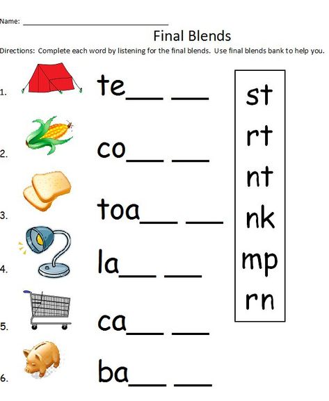 Final Consonant Blends Worksheets Blending Worksheets, Word Blends, Final Consonant Blends, Consonant Blends Worksheets, Final Blends, Ending Sounds, Blends Activities, Phonics Blends, Letter Blends