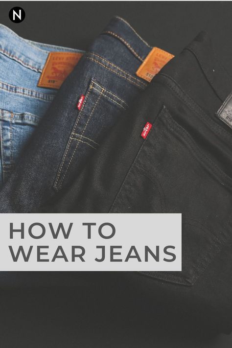 Denim is one of the most popular types of pants and when you wear it correctly, it’ll enhance how you look. Here’s your guide to wearing and buying jeans. | nextlevelgents.com #nextlevelgents #jeans #menswear #style #fashion #tips Blue Pants Outfit Men, Denim Jeans Outfit Men, Blue Jeans Outfit Men, Jeans Pants Outfit, Denim Pants Outfit, How To Wear Jeans, Denim Jeans Outfit, Jeans Outfit Men, Blue Jean Outfits