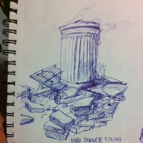 #doodle #sketch #drawing #gesture #can #HoboDinner #TrashCan Trash Can Drawing, Hobo Dinners, Man Sketch, Doodle Sketch, Sketch Drawing, Art References, Pen Drawing, Drawing Reference, Art Reference