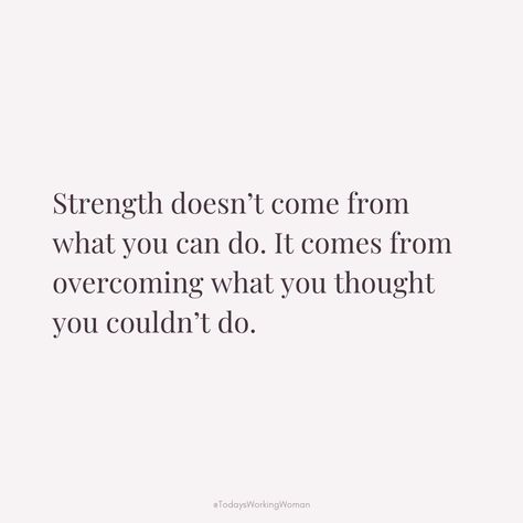 💪✨ Strength isn’t just about the physical feats we accomplish; it’s rooted in the battles we fight within ourselves. Every challenge you’ve faced, every doubt you’ve conquered is a testament to your resilience. Remember, the true measure of strength lies in overcoming what you once thought was impossible.   #quote #womenempowerment #womensupportingwomen #motivation #mindset I Got Me Quotes Strength, Quotes For Overcoming Challenges, Physical Strength Quotes, Quotes About Overcoming Challenges, Doubting Yourself Quotes, Doing The Right Thing Quotes, Quotes Of Strength, Ocd Quotes Strength, Finding Strength Quotes