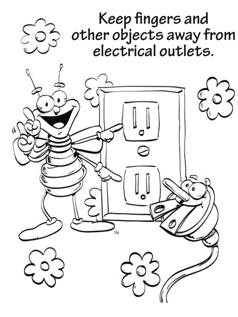 Safety coloring pages. Download and print Safety coloring pages. Summer Safety Activities, Kitchen Fire Safety, Safety Coloring Pages, Safety Drawing, Fire Safety Worksheets, Home Coloring Pages, Safety Worksheets, Fire Safety For Kids, Safety Crafts