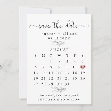 Save The Date Calendar, Modern Save The Dates, Save The Date Photos, Photo Wedding Invitations, Date Calendar, Save The Date Templates, Save The Date Postcards, Save The Date Card, Save The Date Invitations