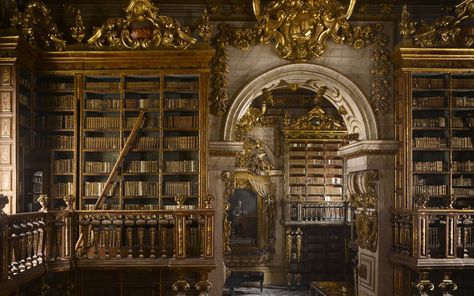 Biblioteca Joanina, Coimbra, Portugal - Kate Tilton James Campbell, Coimbra Portugal, Dream Library, Beautiful Library, Books Library, Old Library, College Library, Baroque Design, World Images