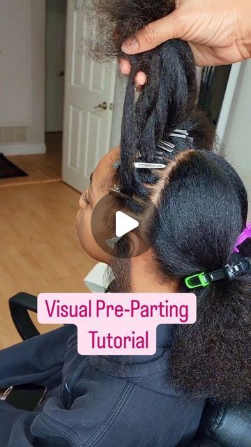 134K views · 11K likes | MS. TAE ♡ Trichologist in Training ♡ Healthy Hair Ambassador on Instagram: "Save & Share!! 👉🏽👉🏽 Sometimes I start my pre-parts in the front! 👀 This method should take about 20-30 mins max! If it's taking you longer than 30 mins, it's probably because you're attempting to "perfect" your parts during this step. This step is strictly a "rough draft". A road map for your final parts! Don't attempt to clean your parts AT ALL during this step. Just part it out as quickly as possible! Your parts don't need to be super straight right now either. You can clean them up as you get to each row. This is why I don't braid each section to hold it together. For me, it takes more time to braid and unbraid a section than to simply clip and unclip it. I do make sure to sit the Small Parts For Braids, Diy Cornrows Black Protective Styles, How Many Braids In Each Row, Parting Hair For Braids, Parts For Braids, Small Braids Parting Pattern, How To Part Hair For Braids, Hair Parts For Braids, How To Part Hair