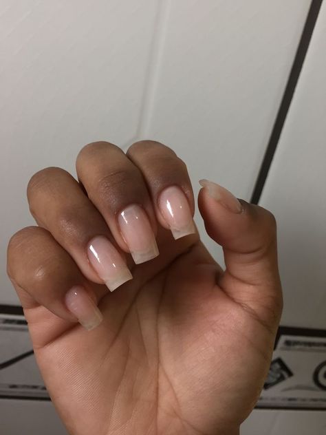 Pretty Natural Nails No Polish, Nail Aesthetics, Nail Growth Tips, Nail Glam, Long Natural Nails, Natural Acrylic Nails, Clear Acrylic Nails, Acrylic Toe Nails, Nails Natural