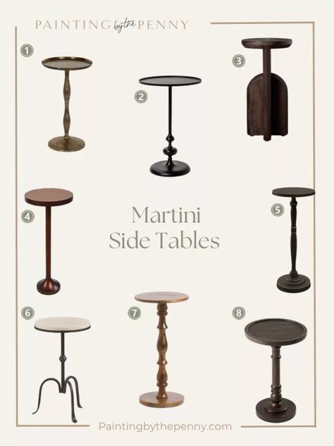 Martini Side Tables. Elegant Living Room Decor Cocktail Table Decor, Elegant Living Room Decor, Visually Pleasing, Christopher Knight, Elegant Furniture, Elegant Living Room, Christopher Knight Home, Elegant Living, Cocktail Table