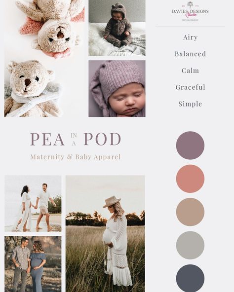 🍼✨ Just wrapped up this dreamy mood board for a maternity & baby apparel brand, and we’re swooning! 💫 This board is all about capturing the essence of “airy,” “balanced,” “calm,” “graceful,” and “simple.” 🌸🧸 With modern yet subdued hues and heartwarming images of moms-to-be and little ones, we’ve created a serene and sophisticated vibe. Ready to bring your brand’s vision to life? Let’s chat! 📧 www.daviesdesigns.net/client-application #BrandMoodBoard #MaternityAndBaby #DesignDreams #Br... Maternity Mood Board, Motherhood Branding, Branding Mood Board, Branding Services, Apparel Brand, Marketing Solution, Creative Agency, Business Branding, Clothing Brand