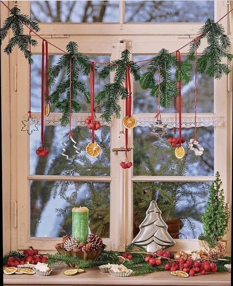 43 Christmas Window Decor Ideas: The Pain-Free Guide Christmas Window Decor Ideas, Christmas Dorm Decorations, Window Decor Ideas, Swedish Christmas Decorations, Christmas Window Decor, Christmas Window Display, Orange Christmas, Christmas Window Decorations, Swedish Christmas