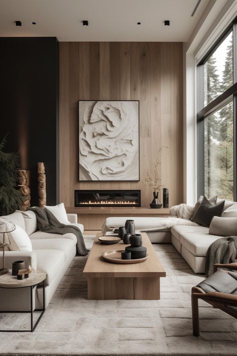 West Japandi Fusion Living Room Design style - a fusion of West Coast Contemporary and Japandi Japandi Interiors, Japandi Living, Japandi Design, Japandi Interior, Living Modern, Patio Interior, Online Interior Design, Contemporary Interior Design, Design Living Room