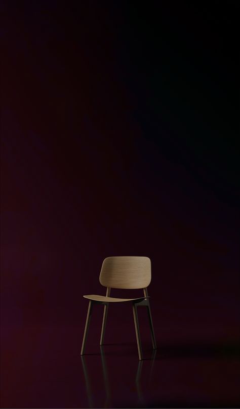 Minimalistic wallpaper with a modern wooden chair on a dark red background #wallpaper #chair #modern #contrust #wallpapers #wood #dark #minimalist #minimalism #3D #Blender Modern Wooden Chair, Minimalistic Wallpaper, Dark Minimalist, Dark Red Background, 3d Blender, Backdrops Backgrounds, Wooden Chair, Background Wallpaper, Red Background