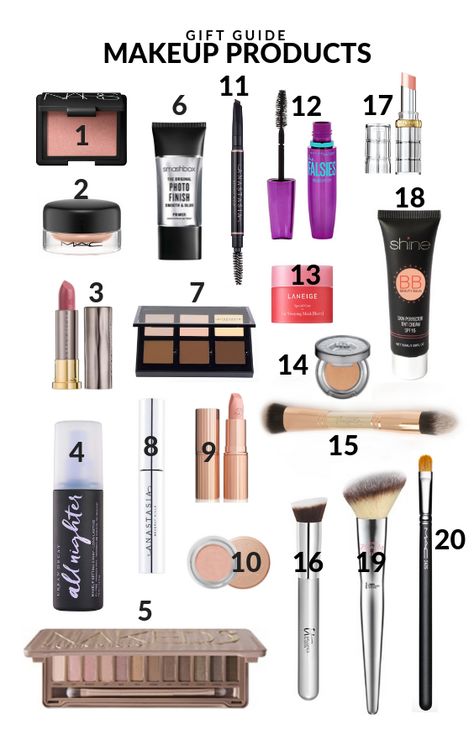 Favorite Makeup Products - The Idea Room Basic Makeup Kit Natural, Makeup Recommendations Products, Beginner Makeup Kit Black Women, Beginner Makeup Kit Natural, Affordable Makeup Kit, Makeup Products List, Beginner Makeup Starter Kit, Room Makeup, Bronze Makeup Look