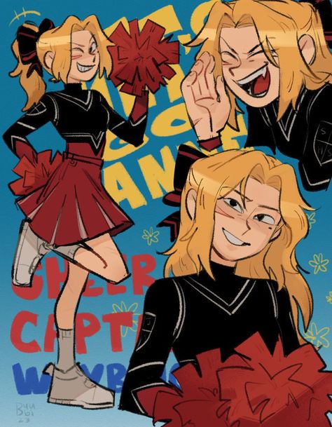 Highschool Cheer, Sasha Waybright, Amphibia Fanart Ships, Cheer Captain, Dibujos Percy Jackson, Disney Shows, Cartoon Shows, Sketchbook Art Inspiration, Art Inspiration Drawing