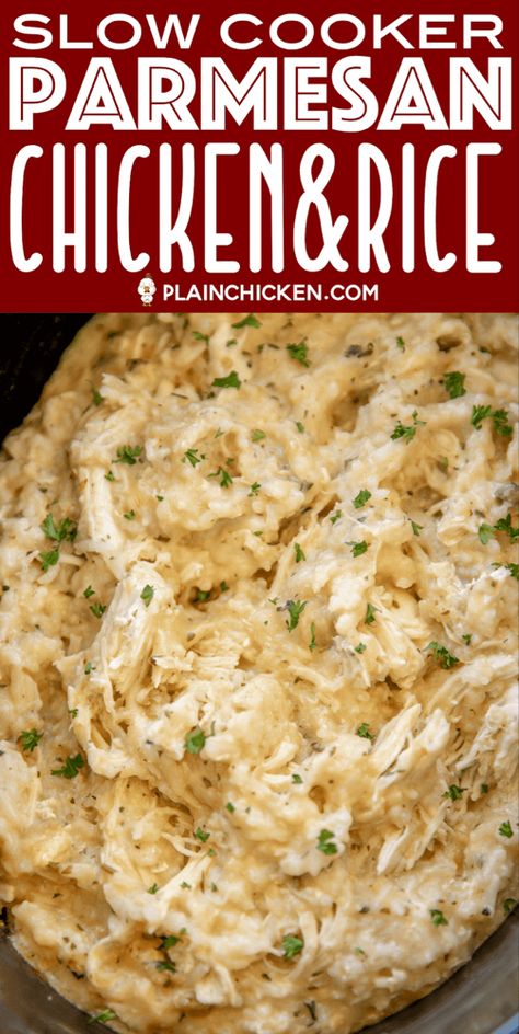 Easy Crockpot Dinners Pasta, Cheap Easy Fast Dinners For Family, Garlic Parmesan Chicken And Rice Crockpot, Ranch Chicken And Rice Crockpot, Chicken Crockpot Recipes Lipton Onion, Four Ingredient Crockpot Recipes, Slow Cooker Ranch Chicken Recipes, Crockpot Only Recipes, Summer Recipes Dinner Easy Chicken