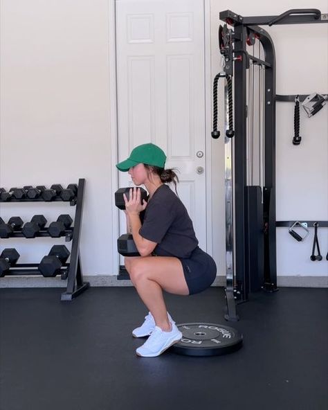 Goblet Squat Elevated, Alex Rice Fitness, Elevated Lunges For Glutes, Heel Elevated Goblet Squat, Db Sumo Squat, Elevated Sumo Squats, Goblet Squat Form, Elevated Goblet Squat, Elevated Squats