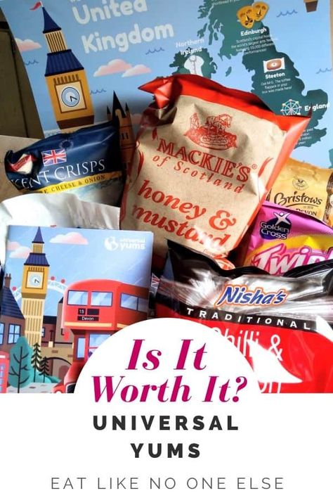 Snack Subscription Boxes, Universal Yums, Potato Snacks, Lemon Potatoes, Supermarket Shelves, Money Saving Meals, Is It Worth It, Snack Box, Gluten Free Diet