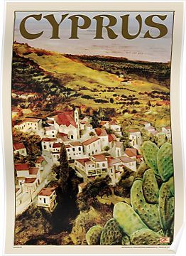 Travel Poster 01 - Lapithos, Cyprus Poster Cyprus Poster, Paris Travel Poster, Cyprus Travel, Chicago Print, Art 2023, Paris Poster, Retro Travel Poster, Wall Hanging Art, Coastal Towns