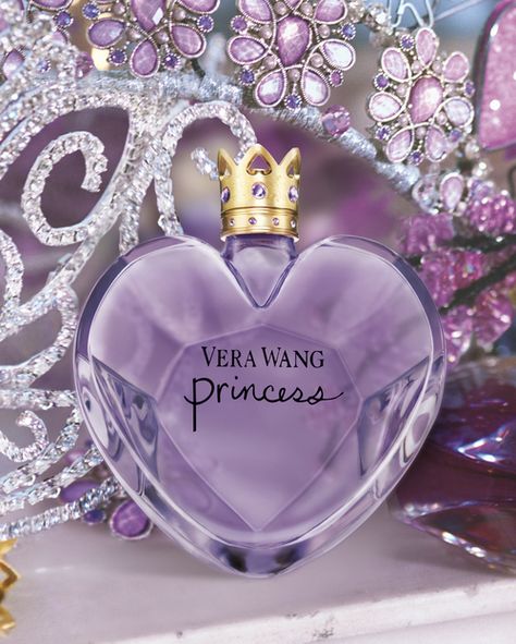 The iconic heart shaped bottle catches the hearts of Princesses everywhere. Vera Wang Princess Perfume, Vera Wang Perfume, Princess Perfume, Vera Wang Princess, Romantic Birthday Gifts, The Perfume Shop, Popular Perfumes, Romantic Birthday, Perfume Collection Fragrance