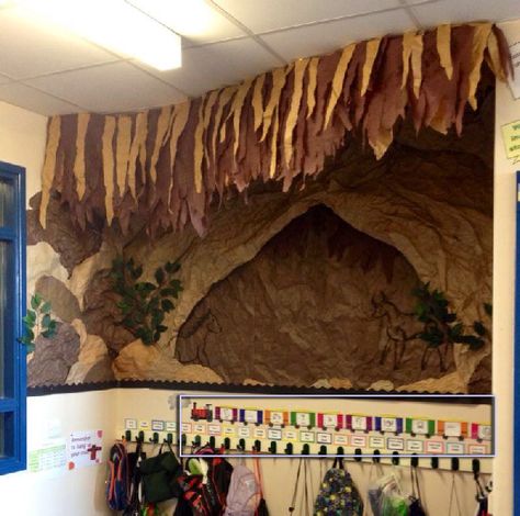 Prehistoric Britain / Cavemen Classroom Display Photo - SparkleBox Stone Age Ks2, Stone Age Display, Stone Age Activities, Dinosaur Display, Primary History, Teaching Displays, Stone Age Art, Class Displays, School Displays