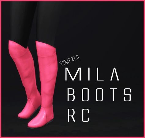 Simsworkshop: Mila Boots by Sympxls • Sims 4 Downloads Sims 4 Undertale Cc, Cc Clothing, What's My Aesthetic, Sims 4 Anime, Cc Shoes, Sims 4 Cc Shoes, 4 Characters, Sims 4 Characters, Sims 4 Downloads