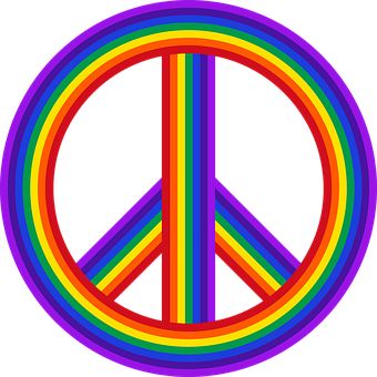 Rainbow Peace, International Day Of Peace, Rainbow Wallpaper, Create Words, Art Drawings For Kids, Love Signs, Printable Patterns, Peace Sign, Round Stickers