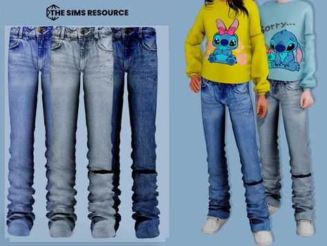 Sims 4kids Clothes, Sims 4 Cc Women Pants, Kids Clothing Sims 4 Cc, Sims4 Kids Clothes, Kid Clothes Sims 4 Cc, Sims Cc Baggy Jeans, Baggy Jeans Sims 4 Cc, Sims 4 Kids Mods, Ts4 Cc Clothing Jeans