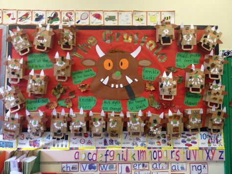 Gruffalo Display, Gruffalo Eyfs, Gruffalo Activities, World Book Day Ideas, Reception Classroom, Teaching Displays, Gruffalo's Child, Reception Class, Eyfs Ideas