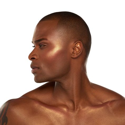 Men Makeup, Black Pics, Side Profiles, Male Model Face, Head Drawing, Dark Skin Men, Black Men Hairstyles, Face References, Colors For Skin Tone