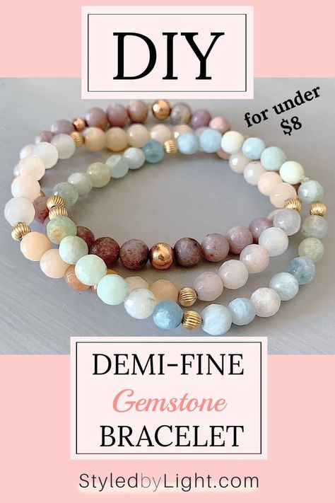 DIY Gemstone bracelets Handmade Jewelry Diy Bracelets, Diy Gemstone Jewelry, Loads Of Money, Crystal Jewelry Diy, Jewelry Making Tutorial, Gifts For Female Friends, Crystal Bead Jewelry, Diy Beaded Bracelets, Healing Gemstone Bracelets