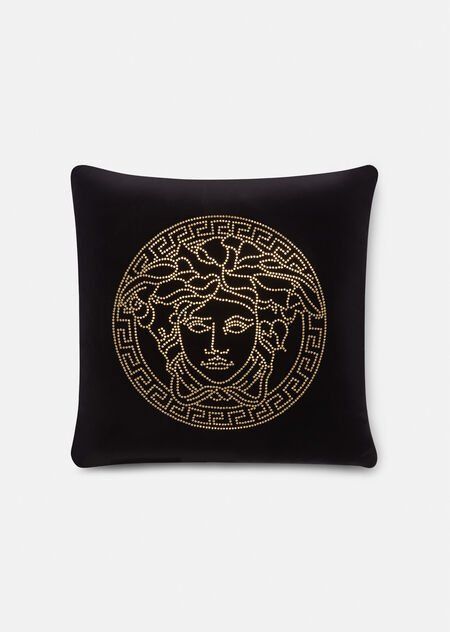 Versace Home Luxury Living Collection | US Online Store Murphy Bed Diy, Luxury Clothes Men, Luxury Pillows, Greek Key Pattern, Gold Cushions, Bed Diy, Versace Home, Black Cushions, Murphy Bed