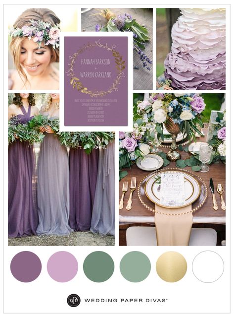 Lavender Color Scheme, Lavender Wedding Colors, Lavender Wedding Theme, Lavender Wedding Cake, Wedding Color Scheme, Purple Wedding Cakes, Wedding Colors Purple, Winter Wedding Colors, Trendy Wedding Invitations