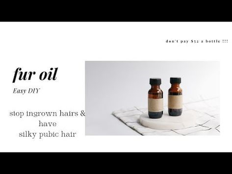 (500) FUR OIL | Easy Diy for ingrown hairs - YouTube Fur Oil, Ingrown Hairs, Ingrown Hair, Grapeseed Oil, Face Care, Hair Oil, Doterra, A 4, Easy Diy