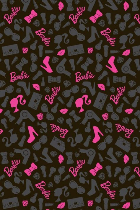 Barbie Tumblr, Barbie Wallpaper, Pink And Black Wallpaper, Barbie Images, Barbie Theme, Princess Wallpaper, Barbie Birthday, Barbie Party, Pattern Images