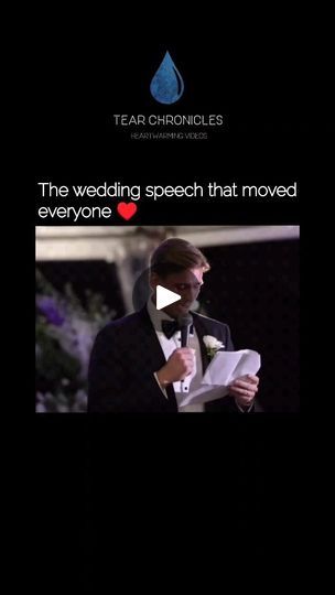 856K views · 118K reactions | What a beautiful speech ♥️

#wedding #speech #husband #wife #love #family #emotional #hearttouching #heartwarming | Tear Chronicles | frangipanike · Original audio Speech Wedding, Husband Wife Love, Wedding Speech, Love Family, Husband Wife, Wedding Anniversary, Audio