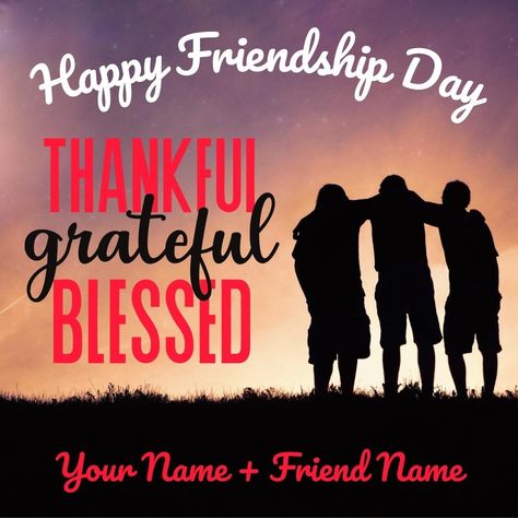 Thank You For Your Friendship Status With Name - MyNameArts Friend Ship Day Wishes, Usman Name, Friend Ship Day, Friendship Day Photos, Guru Purnima Wishes, Friendship Day Wishes, Greeting Card Maker, Day Name, International Friendship Day