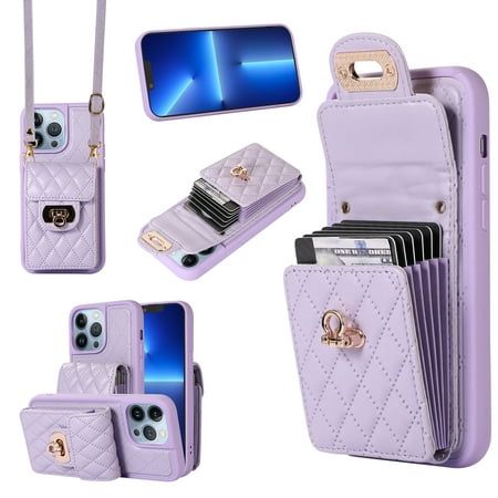 Case For Iphone 13 Pro, Stylish Iphone Cases, Purple Collar, Mauve Purple, Iphone Leather Case, Crossbody Wallet, Handbag Straps, Wallet Fashion, Leather Buckle