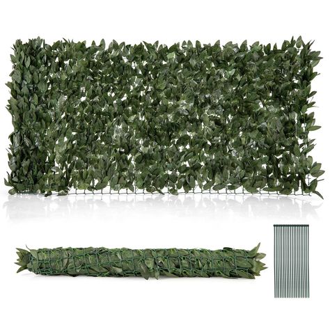 PRICES MAY VARY. 【Large 3D Lifelike Lily Leaf Hedge】: Measuring a generous 120" x 40", the artificial lily leaf wall provides ample coverage of 33.5 sq. ft, ensuring a stunningly decorative effect. Additionally, the 3.5" lily leaves with exquisite texture create a stunning 3D effect, adding vibrancy to any setting. 【Versatility & Wide Application】: The artificial privacy fence is designed to serve multiple purposes. Not only does it provide an effective barrier, enhancing the privacy of your gar Green Wall Backdrop, Plant Fence, Ivy Privacy Fence, Decoration Nails, Faux Ivy, Artificial Grass Wall, Artificial Hedges, Artificial Plant Wall, Ivy Plants