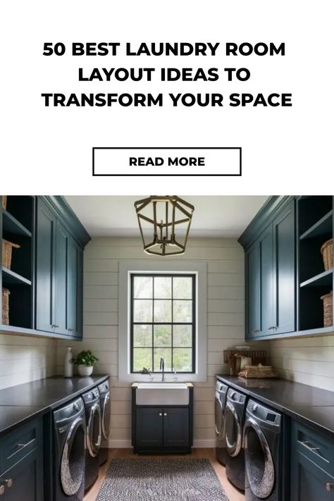 Laundry Room Layout Ideas, Laundry Room Layout, Room Layout Ideas, Industrial Laundry, Laundry Room Layouts, Laundry Essentials, Laundry Area, Small Laundry Rooms, Small Laundry