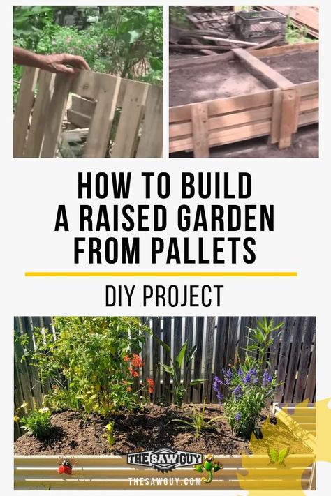 Looking into growing stuff in your backyard? See our guide on how to build a raised garden from pallets for your next DIY project. Time to harness your inner green thumb! #DIYideas #DIYprojects #homeimprovement #raisedgarden #palletideas #DIYgarden Garden From Pallets, Vegetable Garden Beds, Raised Vegetable Gardens, Winter Vegetables Gardening, Pallets Diy, Vegetable Garden Raised Beds, Building A Raised Garden, Diy Raised Garden, Raised Garden Beds Diy