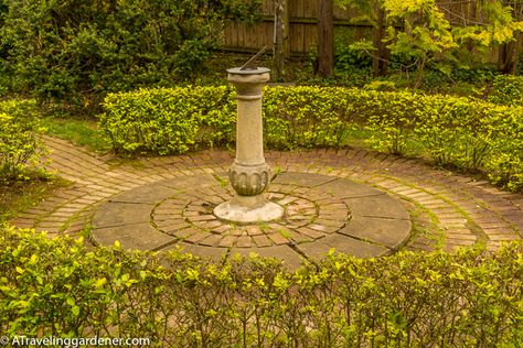 Sundials, for Time in a Garden | A Traveling Gardener Clean Shower Curtain Liner, Clean Shower Curtain, Solar Time, Clean Shower, Desert Botanical Garden, Potager Garden, Sundials, Shower Curtain Liner, English Country Gardens