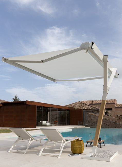 Salento Garden Umbrella Ombra Pergola, Sun Awnings, Best Patio Umbrella, Pool Shade, Pergola Design, Garden Umbrella, Hand Crank, Pergola Plans, Shade Sail