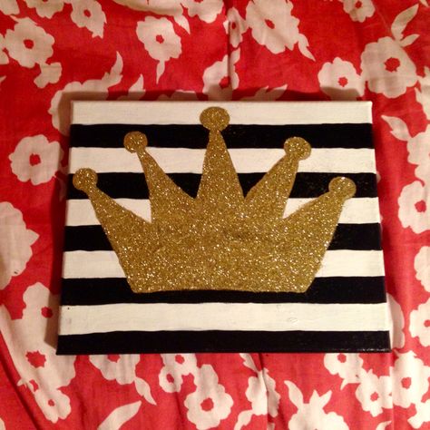 Crown canvas The Two Crowns Painting, Crown Canvas Painting, Crown Painting Canvases, Sorority Canvas Paintings Dg, Abstract Crown Painting, Black Queen Painting Canvas, Story Bible, Crown Painting, Cactus Canvas