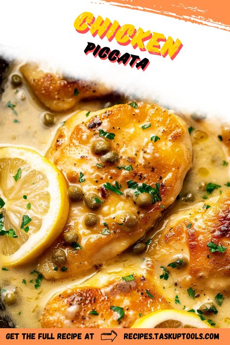 Discover the delectable flavors of Chicken Piccata with our easy-to-follow recipe. This classic Italian dish combines tender chicken breasts with a zesty lemon-butter sauce and briny capers to create a meal that's both elegant and comforting. Perfect for impressing guests or enjoying a memorable weeknight dinner, this Chicken Piccata pairs beautifully with pasta, rice, or a fresh salad. Dive into a culinary experience that's sure to become a favorite at your dining table. Visit our blog for step-by-step Chicken Piccata With Orzo, Chicken Recipes With Capers, Chicken And Capers Recipe, Chicken Piccata With Capers, Easy Chicken Piccata Recipe, Lemon Butter Chicken Recipe, Capers Recipe, Lemon Caper Sauce, Chicken Piccata Recipe