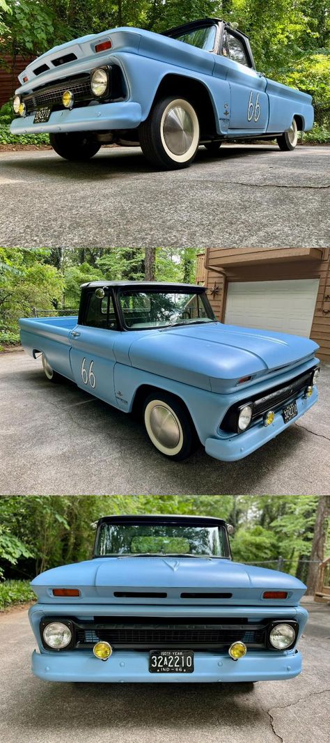 1966 Chevrolet C-10 [Salt Flats Racer tribute] 1966 Chevy C10, Custom Trucks For Sale, Digital Antenna, Long Bed, Salt Flats, Brown Cowhide, Chevy C10, Custom Trucks, Old Skool