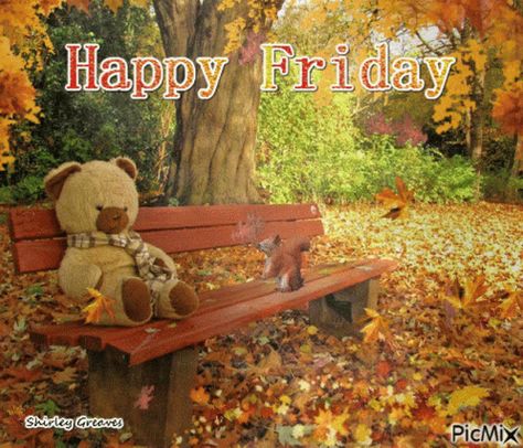 Happy Friday Fall GIF - Happy Friday Fall Autumn - Discover & Share GIFs Fall Gif, Happy Friday Gif, Friday Gif, Falling Gif, Morning Hugs, Friday Pictures, Friday Images, Kids Teddy Bear, Good Morning Happy Friday